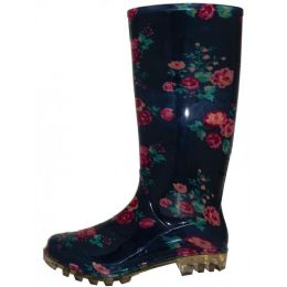 24 Units of Women's 13.5 Inches Waterproof Rubber Rain Boots - Women's Flip Flops