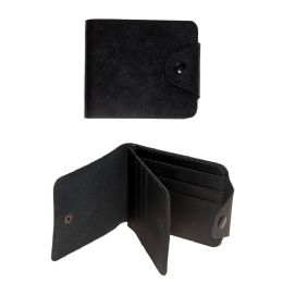 24 Pieces Wholesale Men's Wallet Bill Fold In Black - Wallets & Handbags