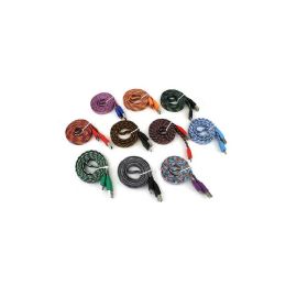 48 Wholesale Wholesale 3 Ft Braided High Speed Cell Phone Cable In 7 Assorted Colors