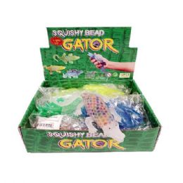24 Wholesale Squishy Bead Flashing Alligator