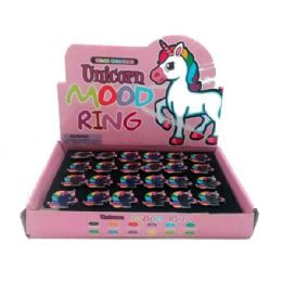 24 Wholesale Unicorn Mood Ring