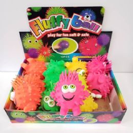 24 Wholesale Puffer Ball Little Dude W/googly Eyes