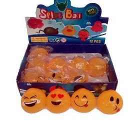 24 Wholesale Emoji Splat Balls