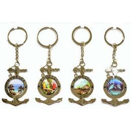 24 of Florida Metal Anchor Keychains
