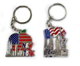 24 of New York Metal Keychain
