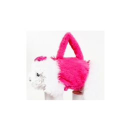 24 Wholesale Wholesale Plush Dog Bag In 3 Assorted Colors