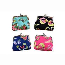 48 Wholesale Snap On Butterfly Coin Purse