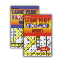 48 Wholesale Large Print FinD-A-Word Puzzles Book Digest Size