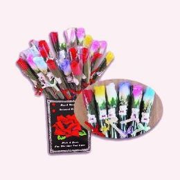 36 Pieces Valentine 14 Inch Assorted Color Roses - Valentine Decorations