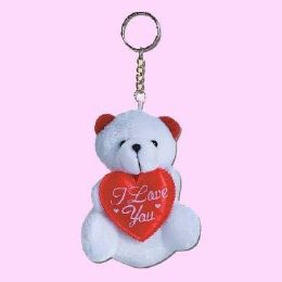 24 of 4 in White Teddy Bear Keychain