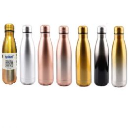24 Units of Stainless Steel Double Walled Classic Edition Water Bottle Cup - Drinking Water Bottle