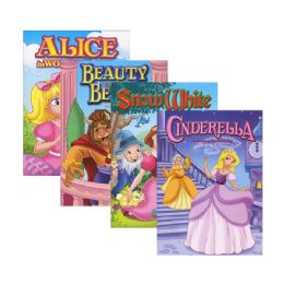 48 Wholesale Fairy Tales Girls Mix Coloring & Activity Books