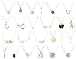 Yacht & Smith Lot Of Sterling Silver /stainless Steel Necklaces, Great Valentines Gift