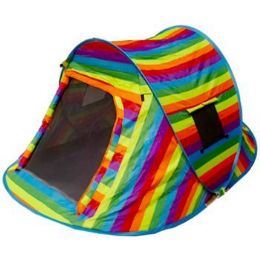 2 Bulk Rainbow Pop Up Camping Tent