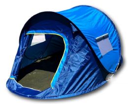 2 Pieces Two Tone Pop Up Camping Tent - Camping Gear