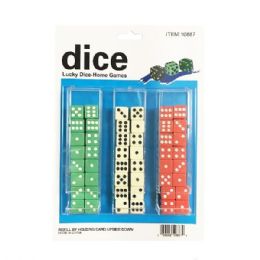 10 Wholesale 48 Piece Colored Dice