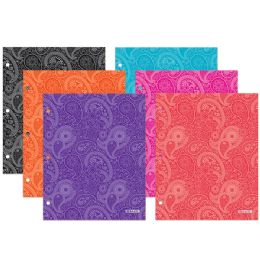 48 Wholesale Paisley 2-Pocket Portfolios