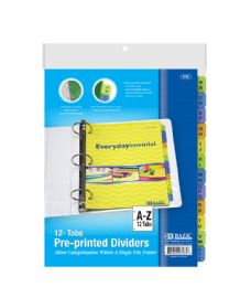 24 of Dividers W/ 12-Preprinted A-Z Tab