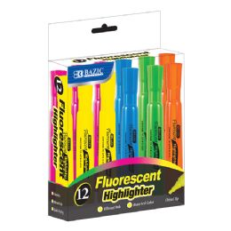12 Bulk Desk Style Fluorescent Highlighter (12/box)