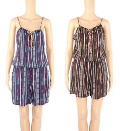 48 of Womens Fashion Summer Romper Assorted Color And Size