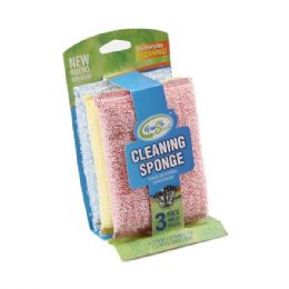 24 Pieces 3 Pack Cotton Towel Sponge - Scouring Pads & Sponges