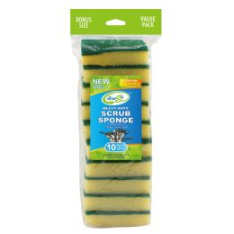 96 Pieces 10 Pack Scrub Sponge - Scouring Pads & Sponges