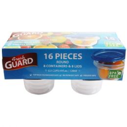 24 Wholesale 16 Pack Round Food Container