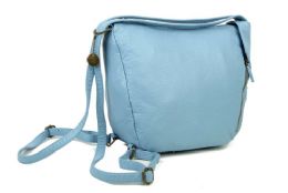 12 Wholesale The Joia Convertible Sack Crossbody - Baby Blue