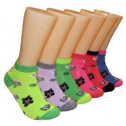480 Wholesale Women's Teddy Bear Low Cut Ankle Socks