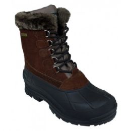12 Wholesale Women's Waterproof Snow Boots In Brown