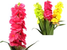 144 of Assorted Colors Artificial Flowers