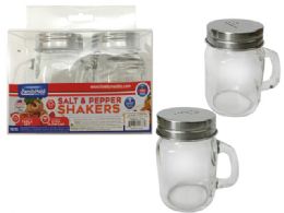 24 of 2-Piece Mason Jar Salt & Pepper Shakers