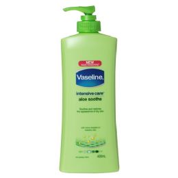 60 Wholesale Vaseline Aloe Soothe Pump Body Lotion Shipped By Pallet