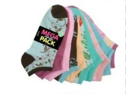 120 Pairs Women's Mega Pack No Show Socks - Womens Ankle Sock