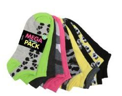 120 Bulk Women's Mega Pack No Show Socks