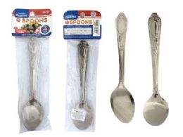 96 Wholesale 6pc Stainless Steel Spoons