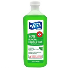 240 Pieces Wish 12 Oz 70% Winter Green Rubbing Alcohol Shipped By Pallet - First Aid and Bandages