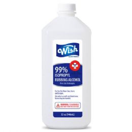 12 of Wish 32 Oz 99% Rubbing Alcohol Shipped By Pallet