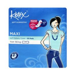 48 Wholesale 20 Piece Kotex Soft & Smooth Maxi Plus Pad
