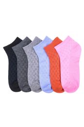 432 Pairs Girls Printed Casual Spandex Ankle Socks Size 9-11 Crystal Etched - Girls Ankle Sock
