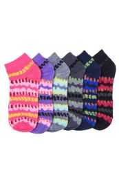 216 Pairs Girls Colorful Printed Casual Spandex Ankle Socks Size 9-11 - Girls Ankle Sock