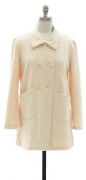 12 Pieces Two Pocket Front Jacket Cream - Women's Winter Jackets