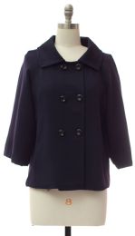 12 Pieces Double Breasted Car Blazer Navy - Women's Winter Jackets