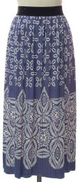 12 Wholesale Printed Skirt Lavender