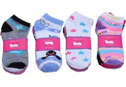60 Bulk Womens Junior Girls Printed Ankle Socks Size 9-11 Mixed Printed Socks