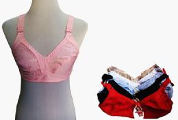 60 of Womens Unlined Bras Assorted Colors With Adjustable Straps