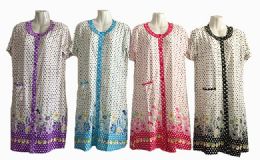 60 Wholesale Womens House Duster Night Gown Assorted Sizes