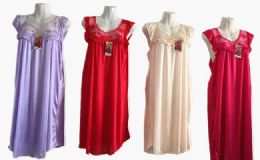 48 Wholesale Womens House Duster Night Gown Assorted Sizes