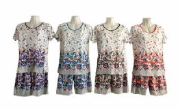 60 Wholesale Womens Pajamas Set Assorted Colors And Sizes