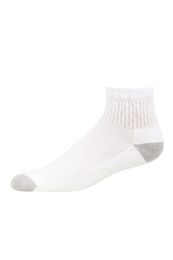 240 Pairs Men's Cushion Quarter Ankle Socks Size 10-13 - Mens Ankle Sock